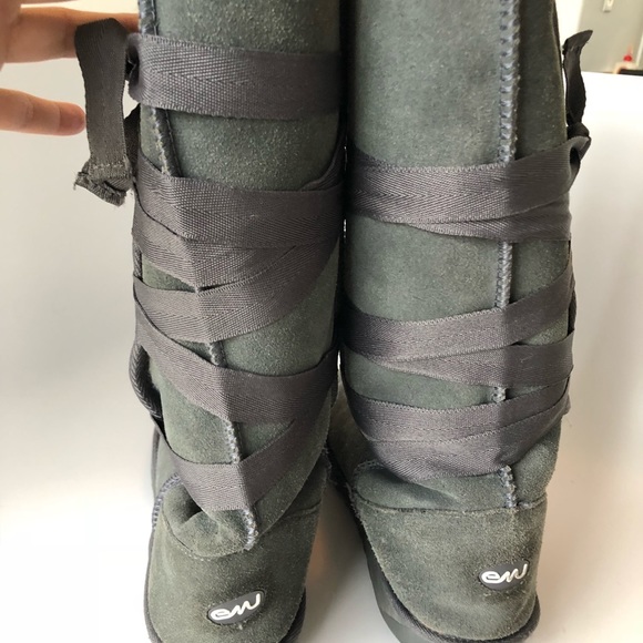 EMU wool boots Grey Suede size 9US - Picture 3 of 6